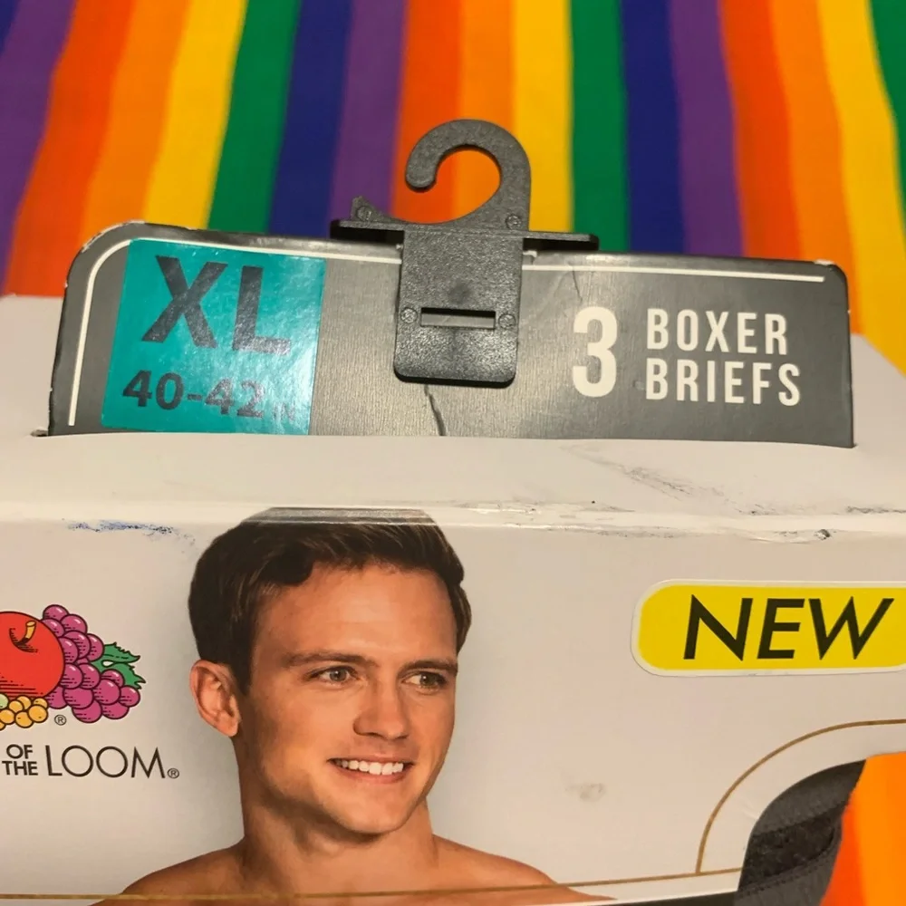NWT Mens Fruit of the loom boxer underwear XL